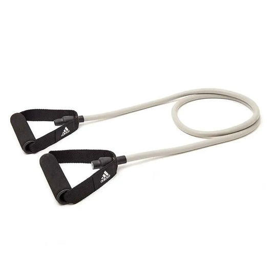 Adidas Resistance Tube Level 2 Band Elastic Yoga Fitness Gym Strap - Grey/Black Build Your Strength