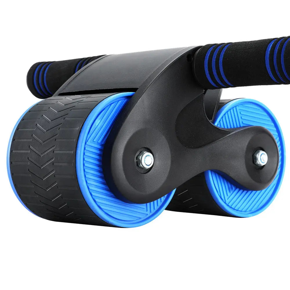 Everfit Ab Roller Automatic Rebound Abdominal Wheel Home Gym Workout Blue Build Your Strength
