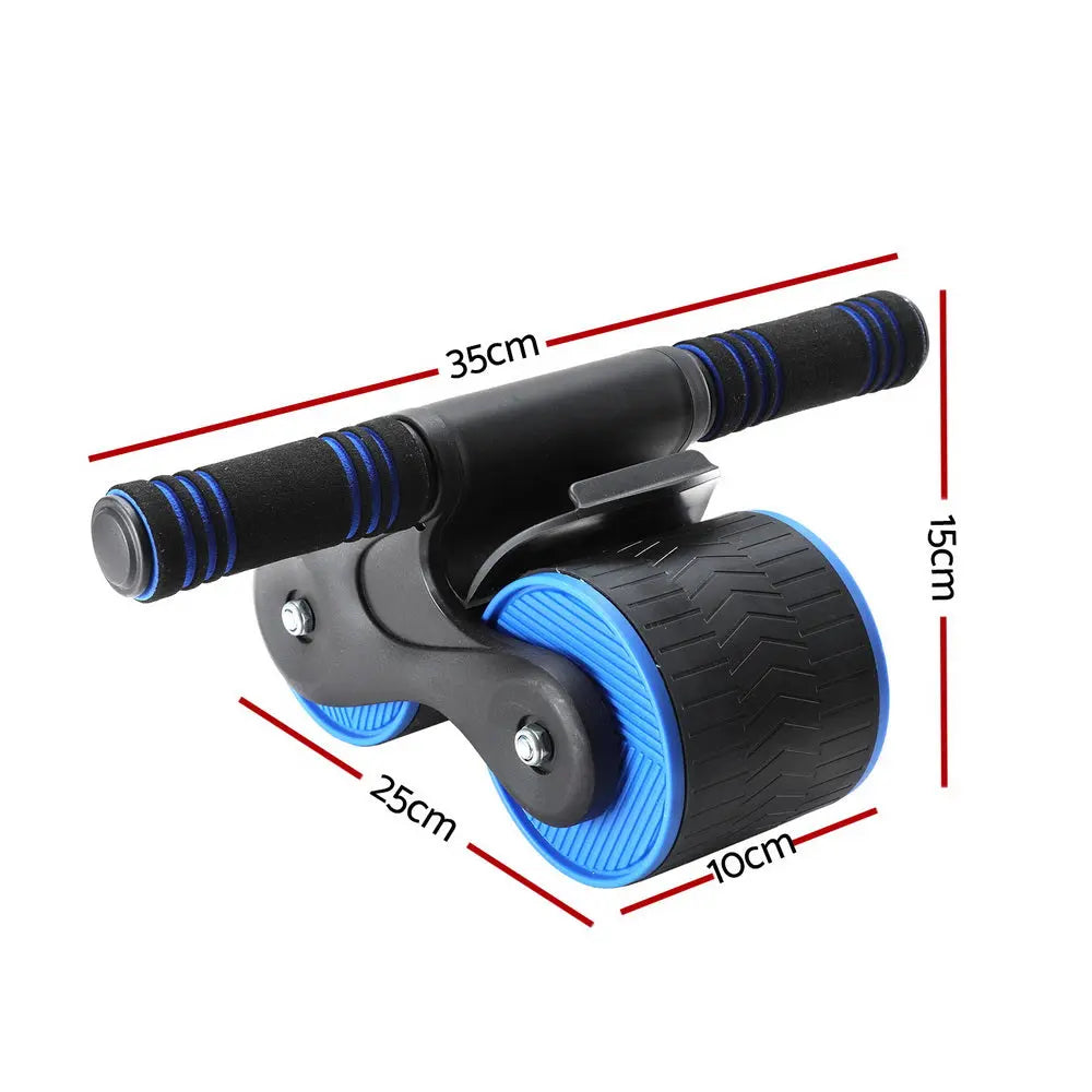 Everfit Ab Roller Automatic Rebound Abdominal Wheel Home Gym Workout Blue Build Your Strength