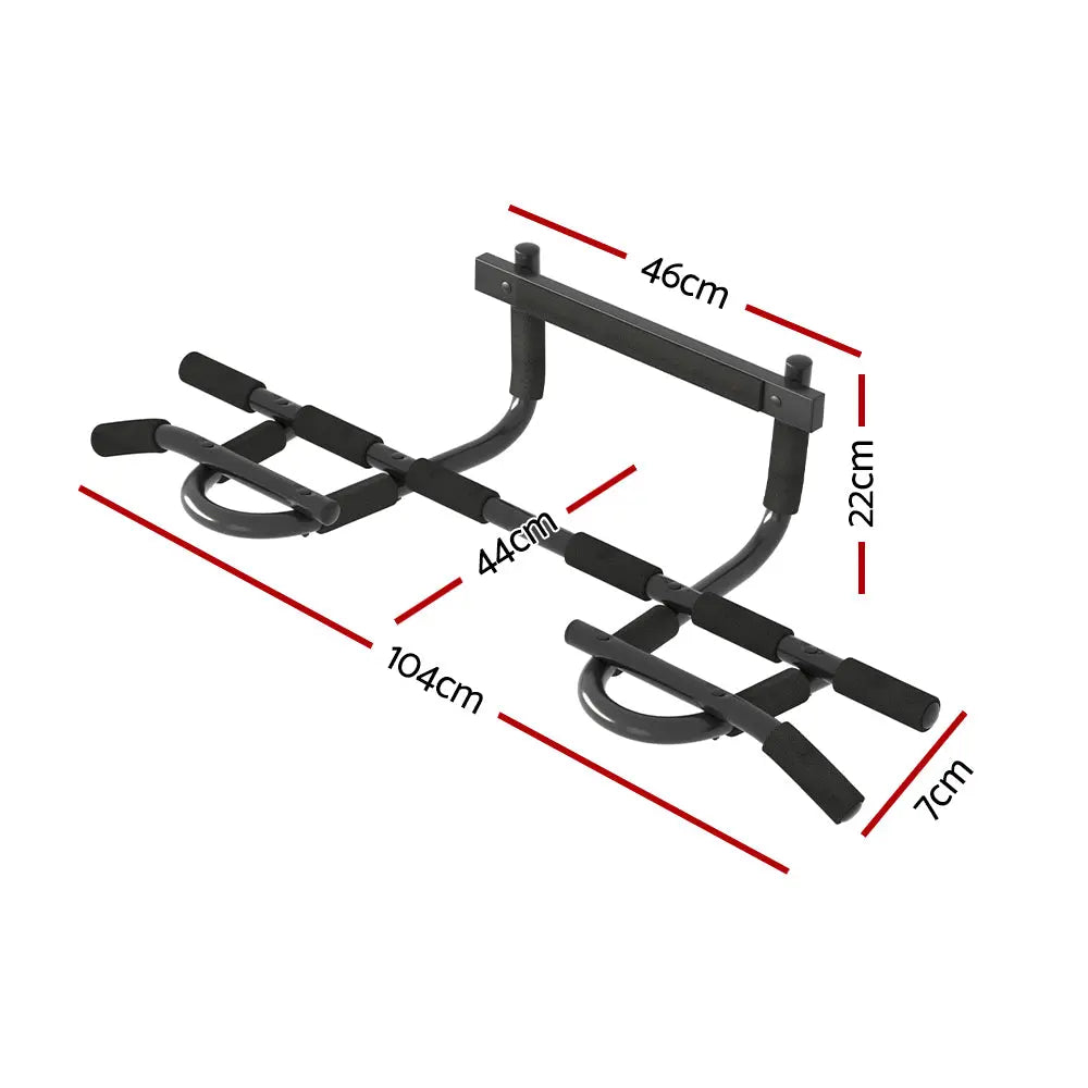 Everfit Pull Up Bar 104CM Doorway Chin Up Horizontal Bar Gym Build Your Strength