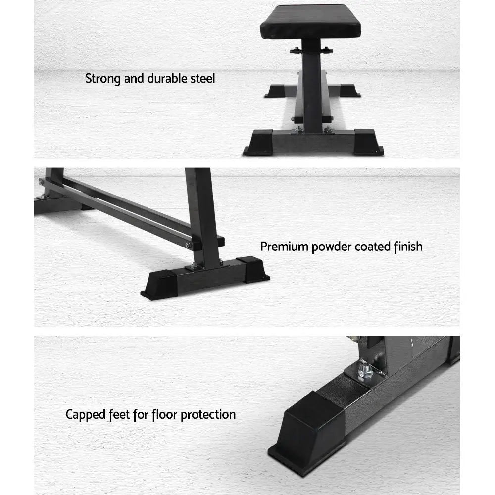 Everfit Weight Bench Flat Bench Press Home Gym Equipment 300kg Capacity Build Your Strength
