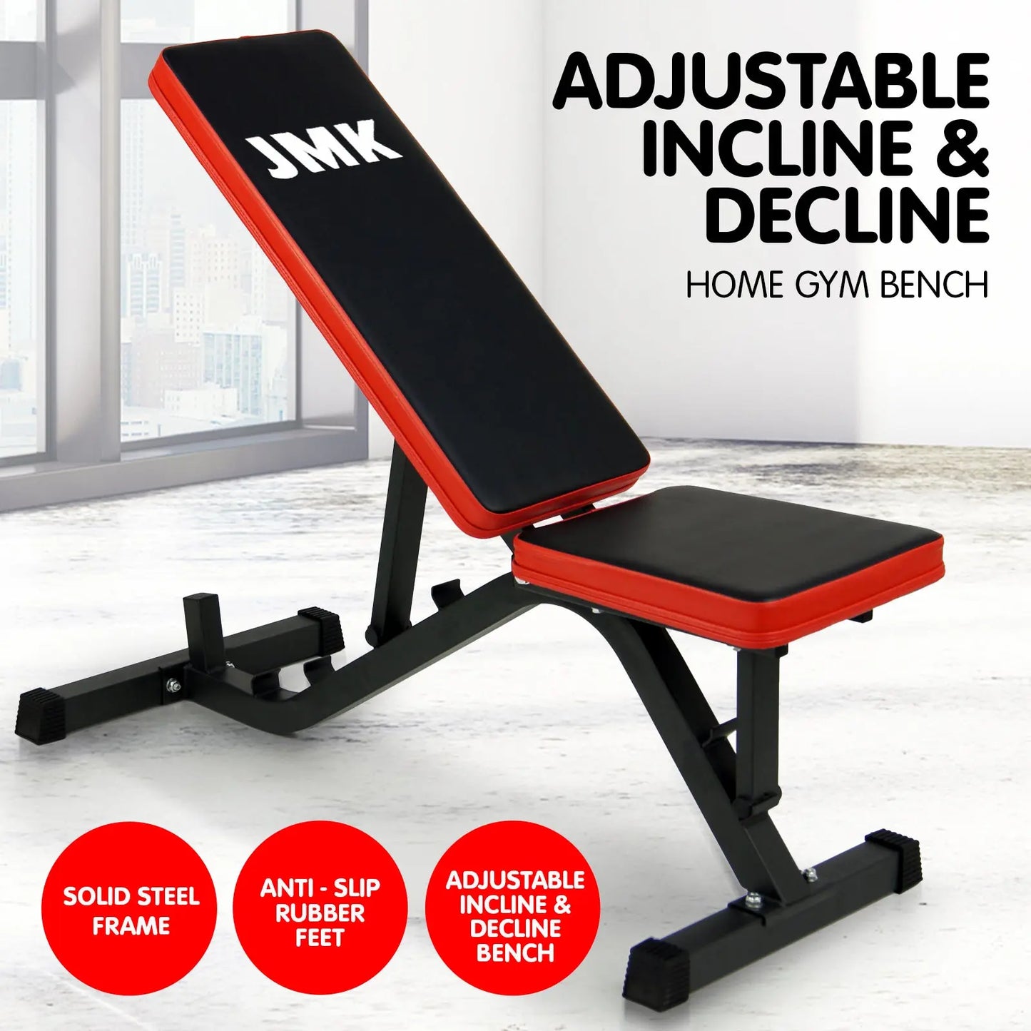 Powertrain Adjustable Incline Decline Home Gym Bench Build Your Strength