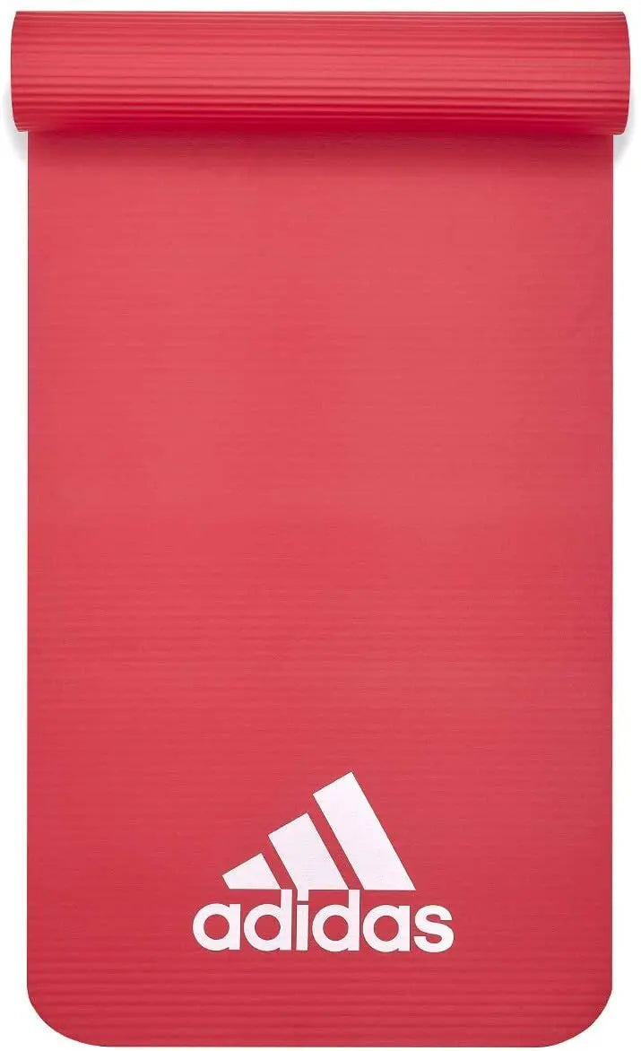 Adidas Fitness Mat 7mm Exercise Training Floor Gym Yoga Judo Pilates - Red Build Your Strength