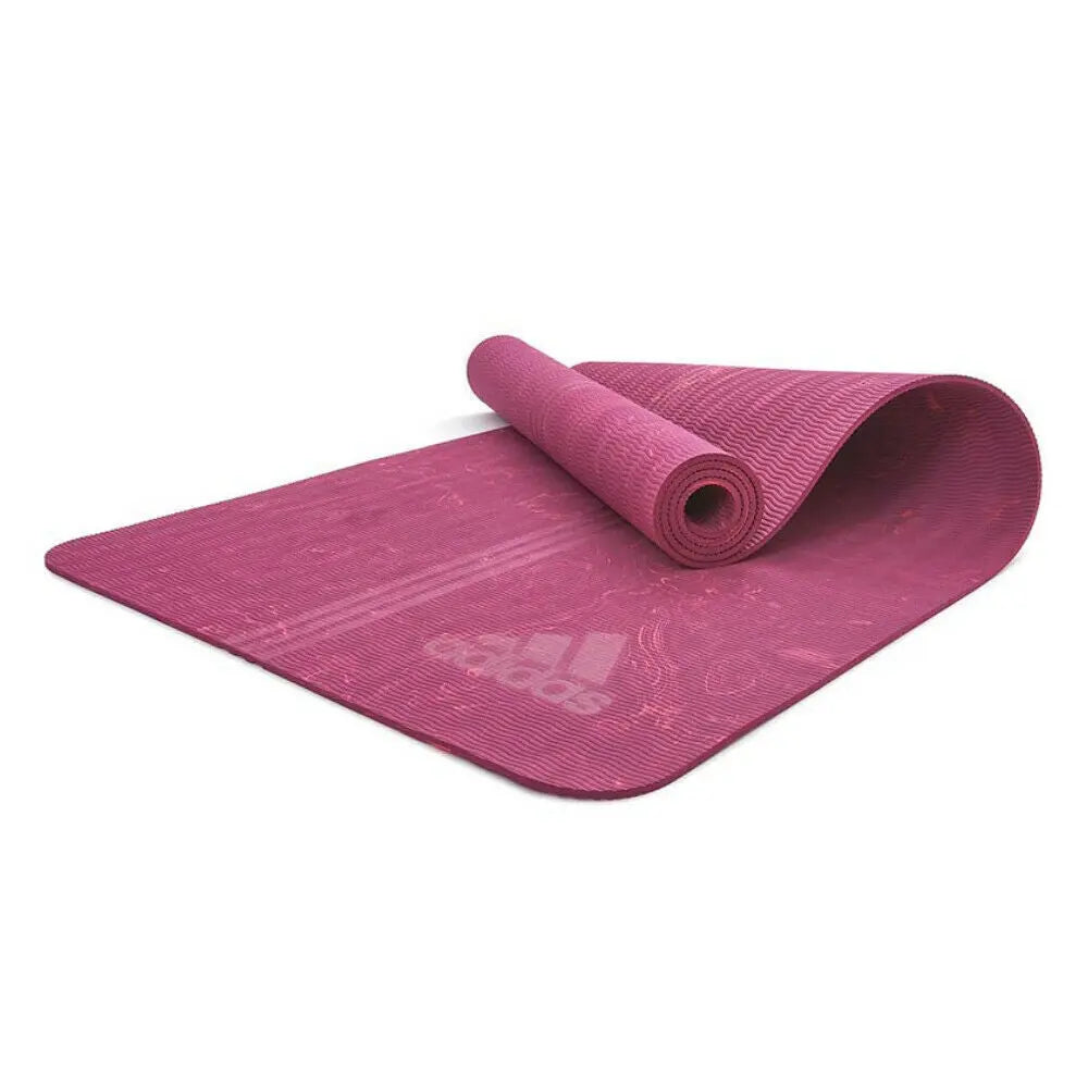 Adidas Premium 5mm Camo Sports Home/Gym Fitness Exercise Yoga Mat Power Berry Build Your Strength