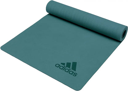 Adidas Premium 5mm Yoga Mat Fitness Gym Exercise Pilates Workout Non Slip Pad Build Your Strength