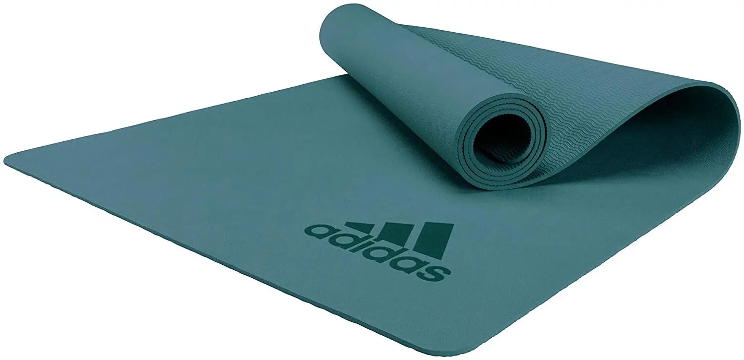 Adidas Premium 5mm Yoga Mat Fitness Gym Exercise Pilates Workout Non Slip Pad Build Your Strength