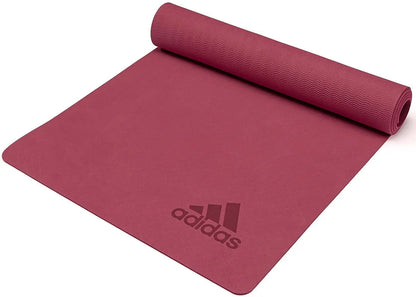 Adidas Premium Yoga Mat 5mm Exercise Training Floor Gym Fitness Pilates - Mystery Ruby Build Your Strength