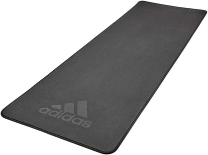 Adidas Professional Yoga Mat Exercise Training Floor Gym Fitness Judo Pilates - Black Build Your Strength