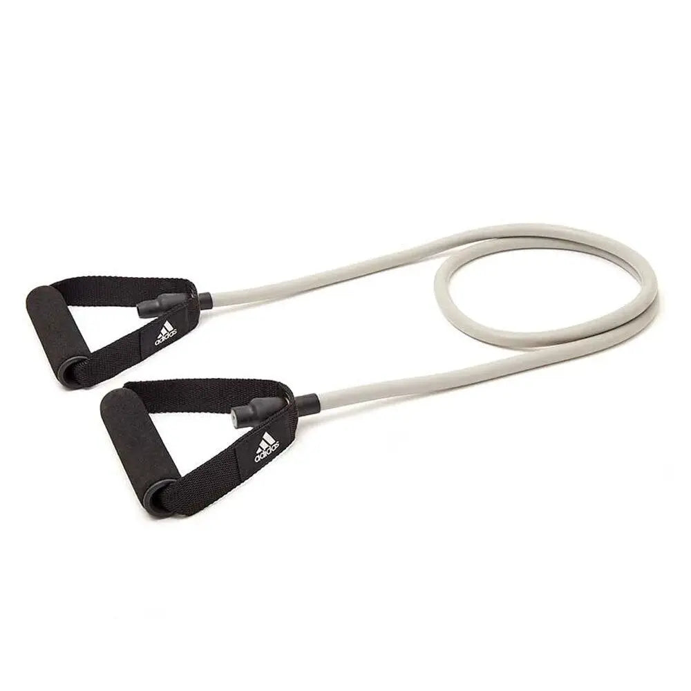 Adidas Resistance Tube Level 2 Band Elastic Yoga Fitness Gym Strap - Grey/Black Build Your Strength