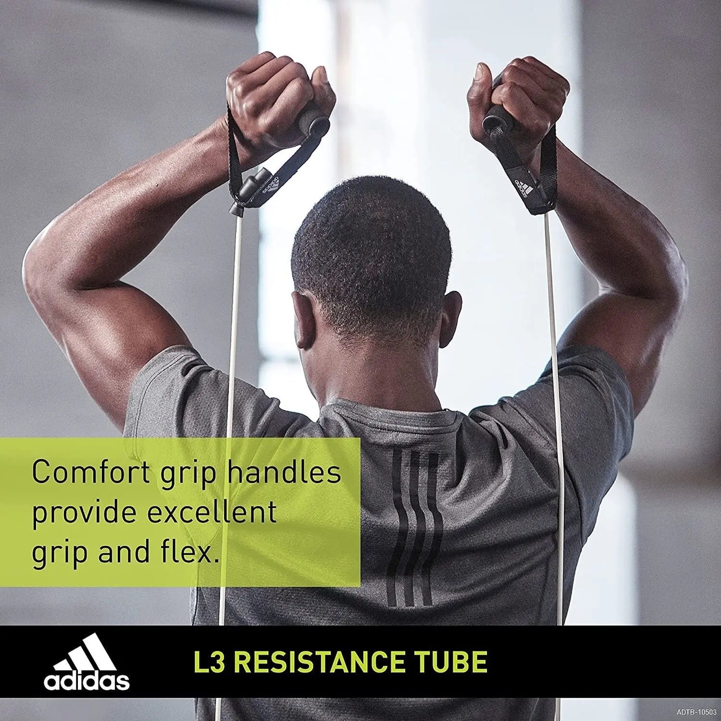 Adidas Resistance Tube Level 3 Elastic Bands Gym Fitness Yoga Workout Strap Build Your Strength
