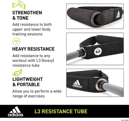 Adidas Resistance Tube Level 3 Elastic Bands Gym Fitness Yoga Workout Strap Build Your Strength