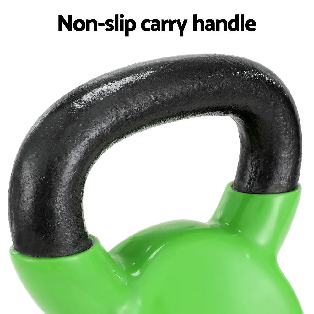 Everfit 8kg Kettlebell Set Weightlifting Bench Dumbbells Kettle Bell Gym Home Build Your Strength