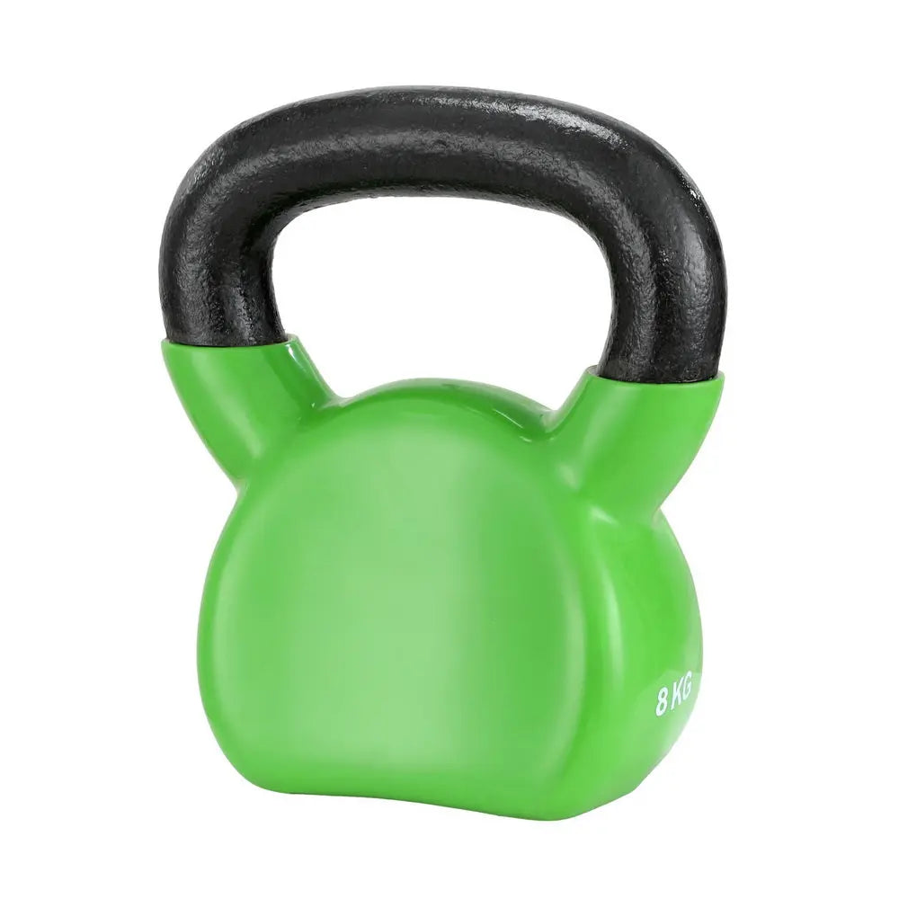 Everfit 8kg Kettlebell Set Weightlifting Bench Dumbbells Kettle Bell Gym Home Build Your Strength