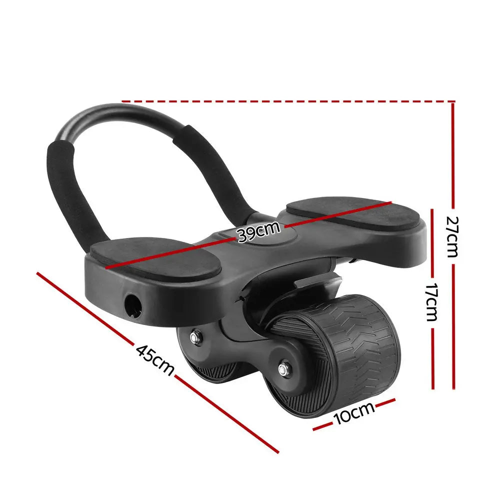 Everfit Ab Roller Automatic Rebound Abdominal Exercise Wheel Home Gym Workout Build Your Strength