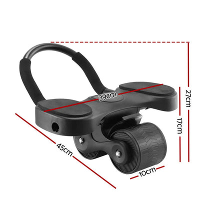 Everfit Ab Roller Automatic Rebound Abdominal Exercise Wheel Home Gym Workout Build Your Strength