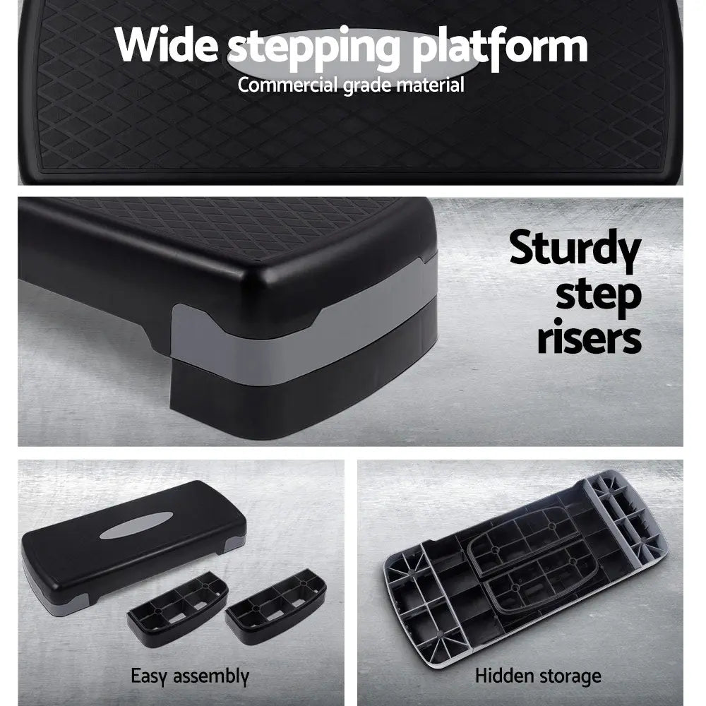 Everfit Aerobic Step Exercise Stepper Steps Home Gym Fitness Block Bench Riser Build Your Strength