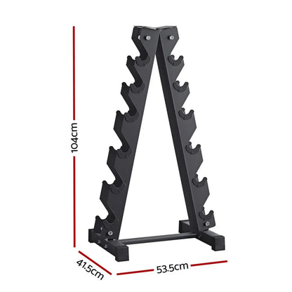 Everfit Dumbbells Rack 6 Tier Dumbbell Stand Home Gym Storage 200kg Capacity Build Your Strength