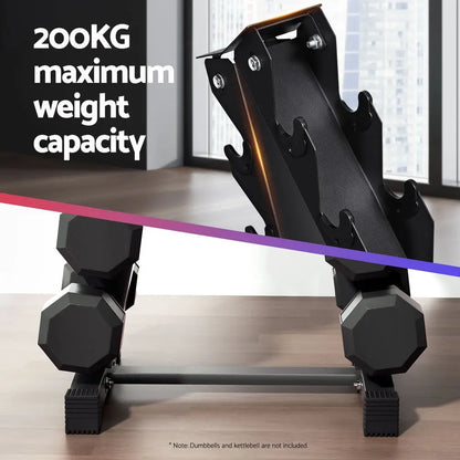 Everfit Dumbbells Rack 6 Tier Dumbbell Stand Home Gym Storage 200kg Capacity Build Your Strength
