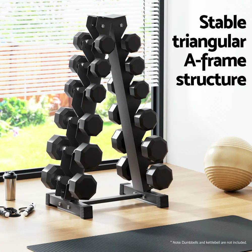 Everfit Dumbbells Rack 6 Tier Dumbbell Stand Home Gym Storage 200kg Capacity Build Your Strength