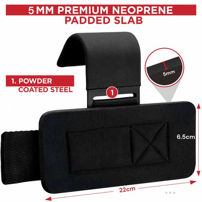Pair Weight Lifting Hooks Straps Grip Wrist Wrap Support Powerlifting Deadlift Pull Up Build Your Strength